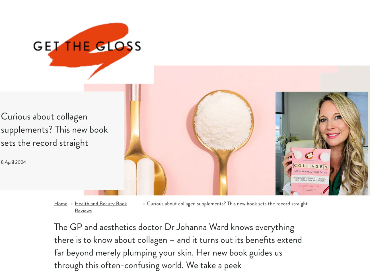 Get The Gloss: Collagen - Not Just a Beauty Molecule