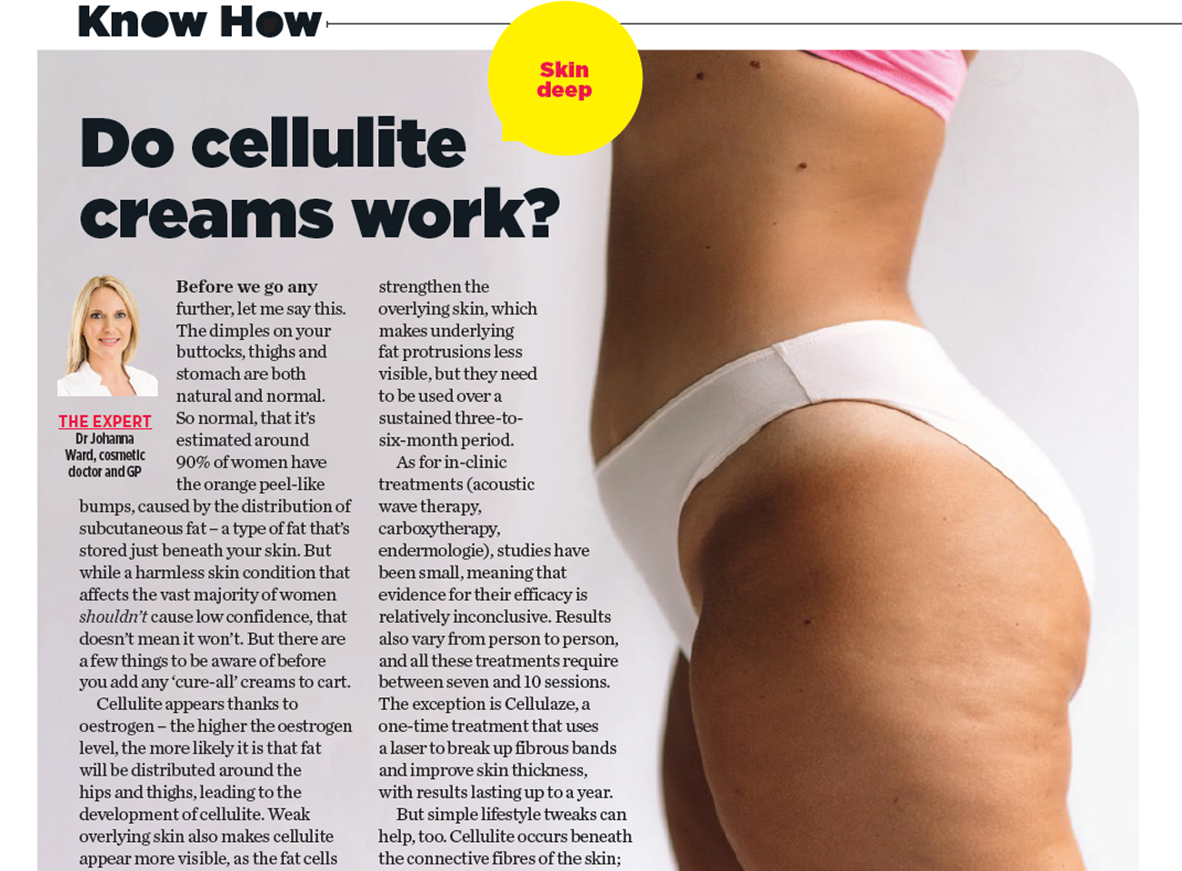 Women's Health: Do cellulite creams work?