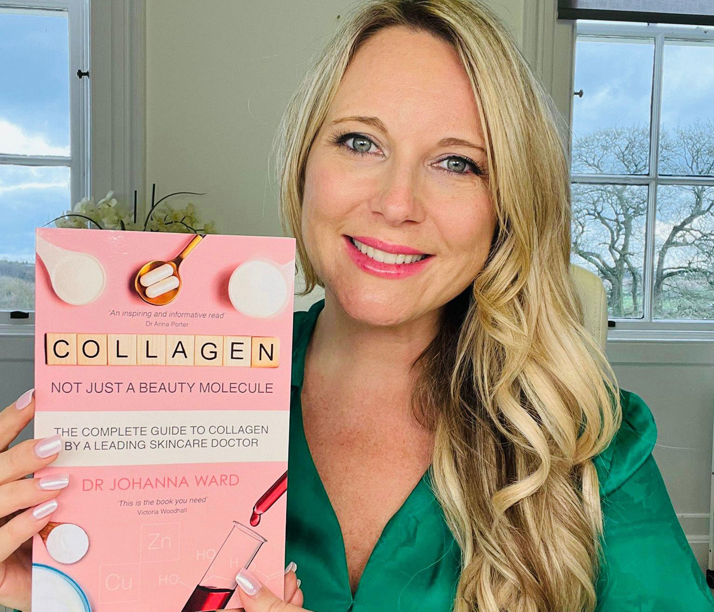 Dr Ward with Collagen book