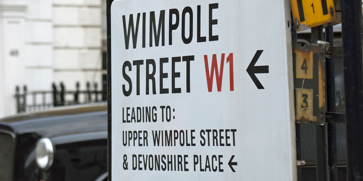 Wimpole Street sign